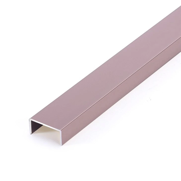 6mm Brushed Chrome Tile Trim